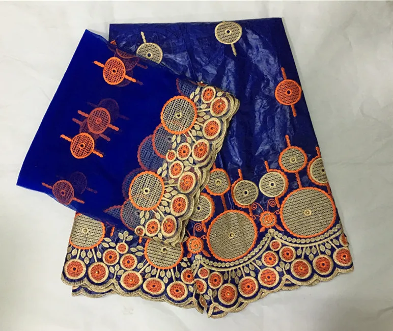 Базен brode getzner высокого качества кружевное платье парча в Гвинейском стиле последняя нигерийская Кружевная повязка на голову для свадьбы 5+ 2 ярдов/партия