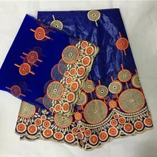 Базен brode getzner высокого качества кружевное платье парча в Гвинейском стиле последняя нигерийская Кружевная повязка на голову для свадьбы 5+ 2 ярдов/партия