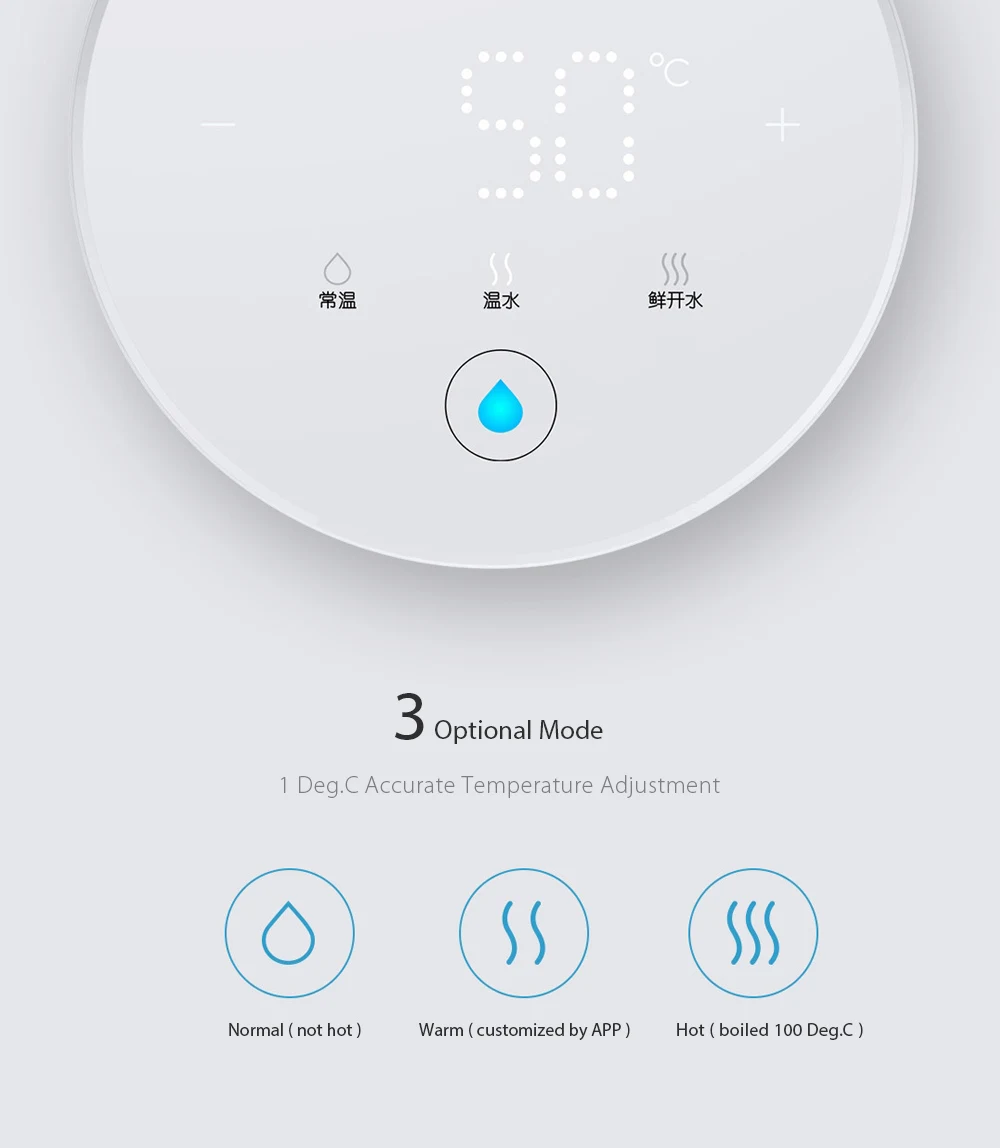 11 VIOMI диспенсер для горячей воды, управление с помощью приложения, 4L, смарт, мгновенное качество воды, нагреватель для детского молока, чайник для питьевой воды