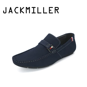 

Jackmiller Top Brand Spring Summer Men's Casual Shoes Slip On Light Soft Comfortable Men Hot Sale Shoe Handmade Flats Casual
