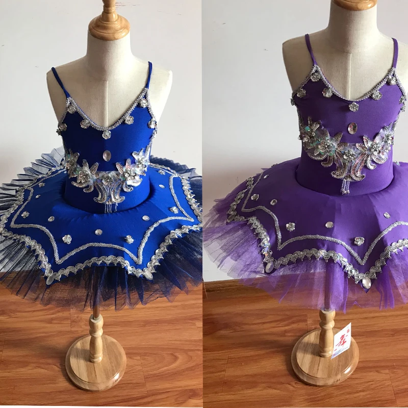 Girls White Swan Lake Ballet princess dance dress Costume 90cm165 Kids