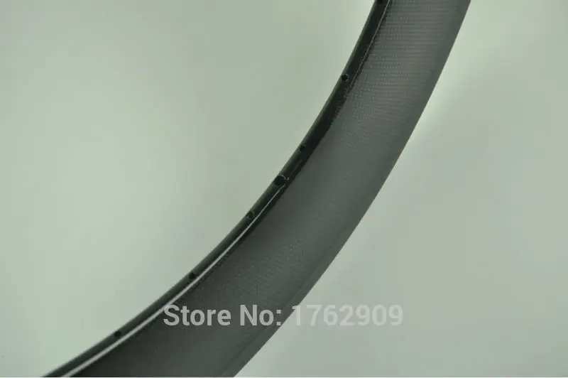 Discount 1Pcs New 700C 88mm tubular rims track fixed gear road bike 3K UD 12K full carbon fibre bicycle wheelsets rim Free shipping 5