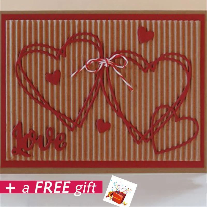 

YaMinSanNiO Hearts Metal Cutting Dies for Scrapbooking Card Making Album Embossing Crafts Paper Stencil Mew 2019 Love Dies