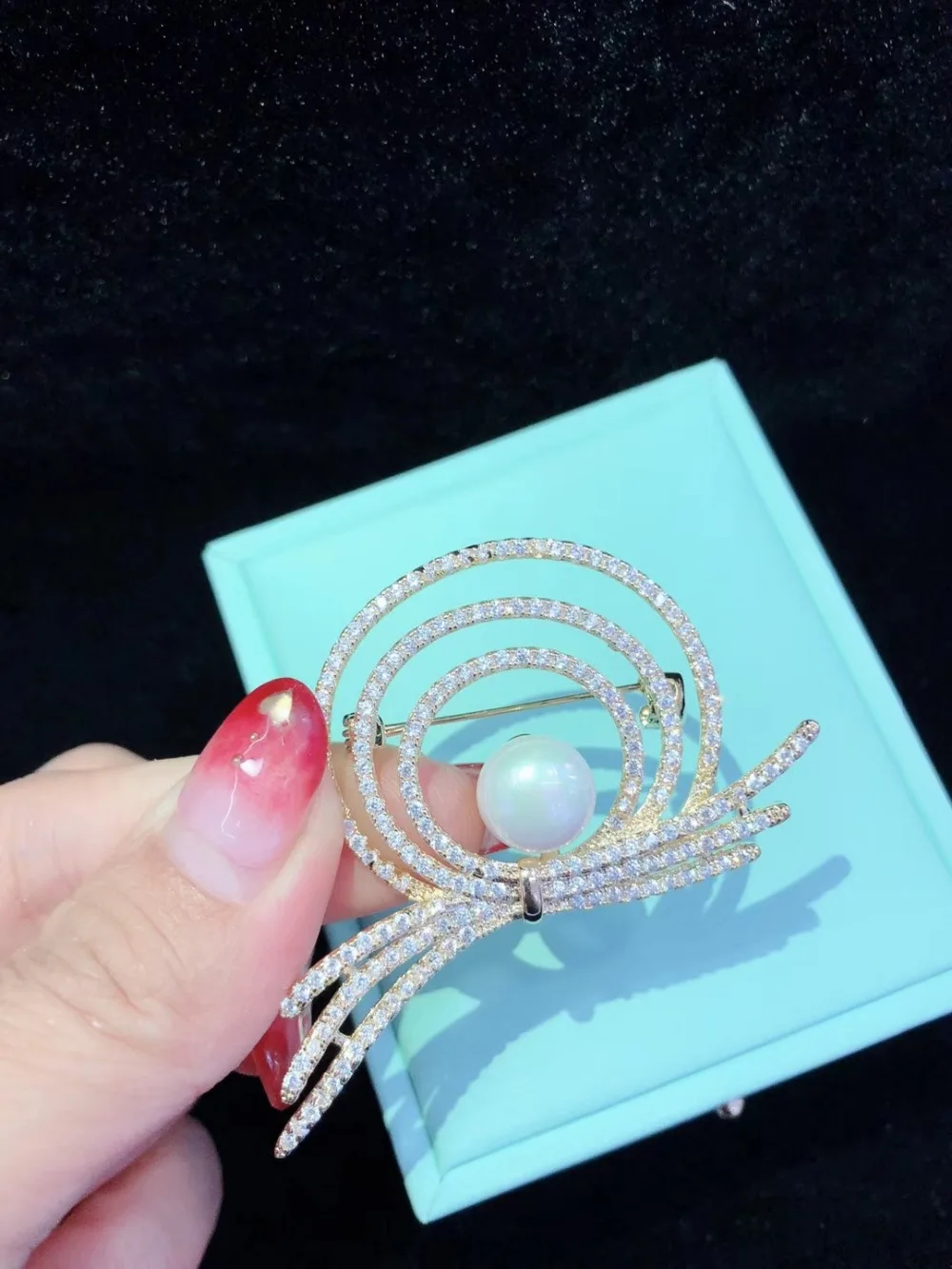 

Y282 High Quality Golden plated Paved CZ Necklace Pendant Brooch Base Cubic Zirconia Jewelry Connector DIY Jewellery Making
