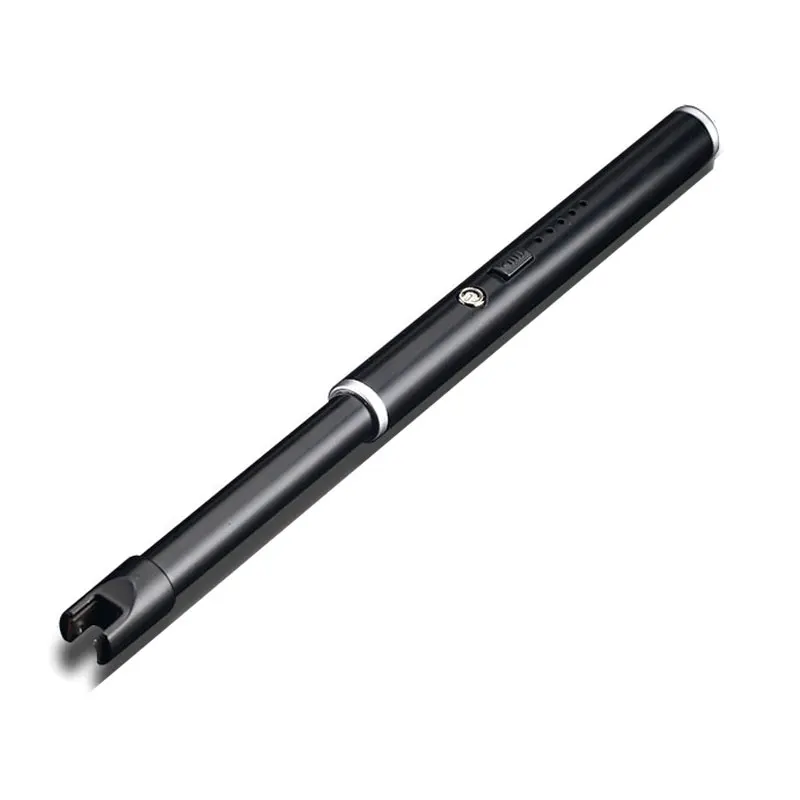 

Pulse arc USB charging kitchen lighter safety lock windproof ignition stick cigarette BBQ lighter visual power