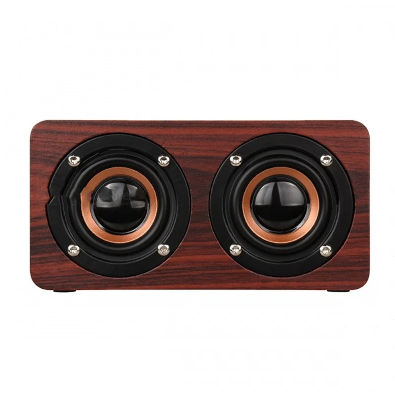 Деревянный Беспроводной Bluetooth Динамик Портативные Hi Fi плееры шок бас Altavoz TF caixa де