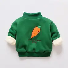 Для малышей, для мальчиков, bibicola зимняя одежда морковь, плотная детская верхняя одежда из кораллового флиса; детские свитера, куртки, теплая верхняя одежда для детей, пальто