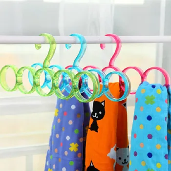 

1Pc Wholesale Price 5 Slots Ring Rope Holder Ties Hanger Belt Rack Scarves Hanger Organizer