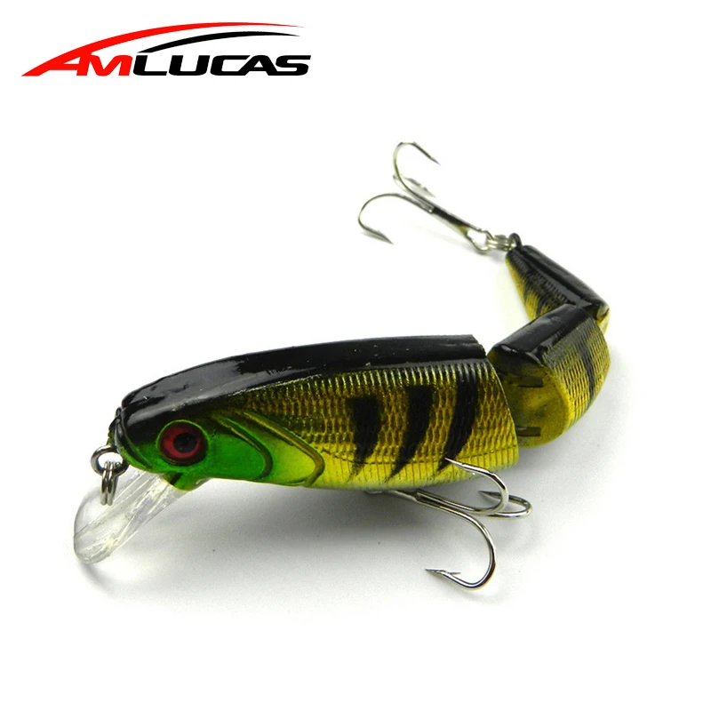 Amlucas гольян рыболовная приманка 10 5 см 14g Swimbait шарнирная 3D воблеры с глазками