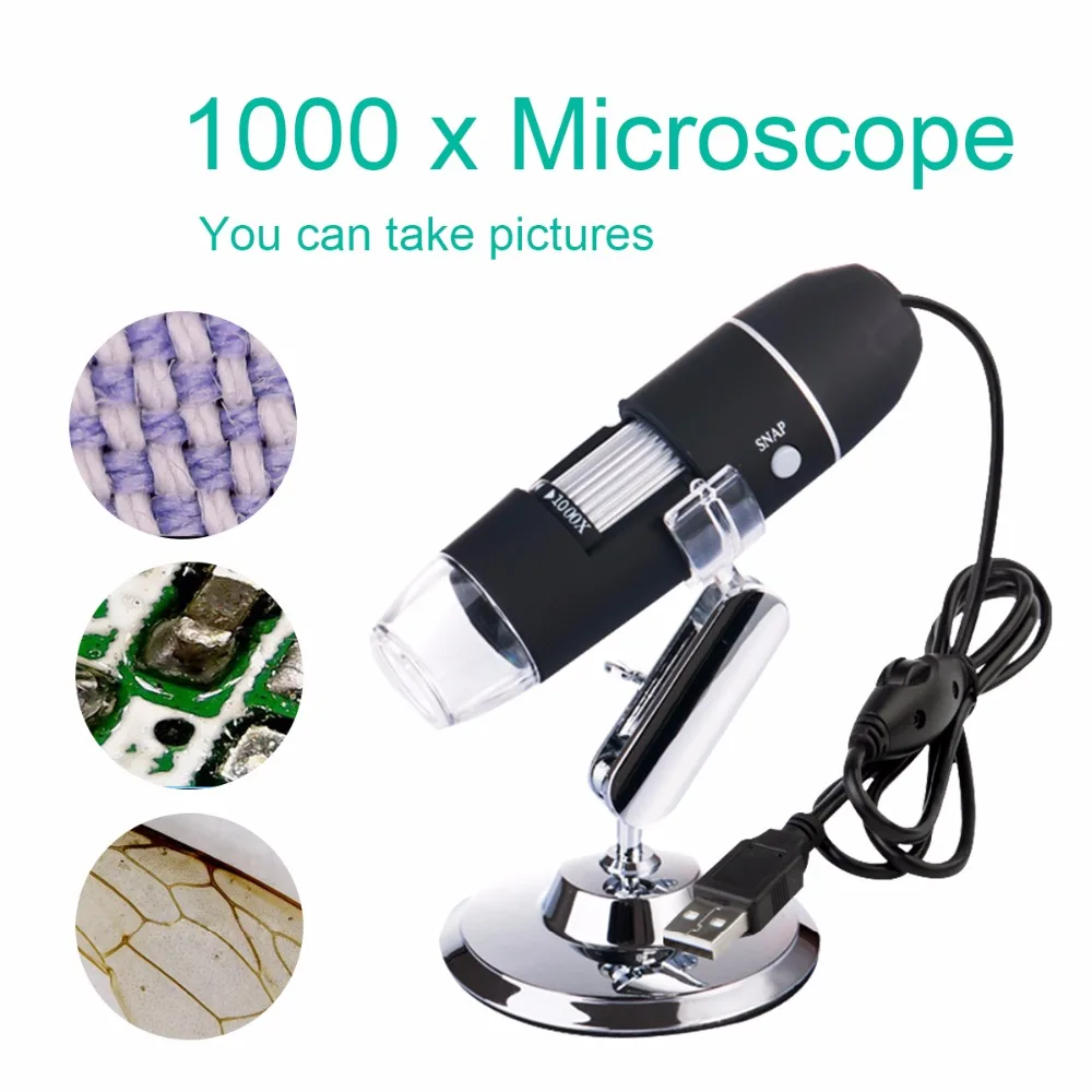 Qiman 2 MP 1000 X 8 LED USB Digital microscopio endoscopio lente fotocamera HD CMOS sensore Qiman 2 MP 1000 X 8 LED USB Digital microscopio endoscopio lente fotocamera HD CMOS sensore