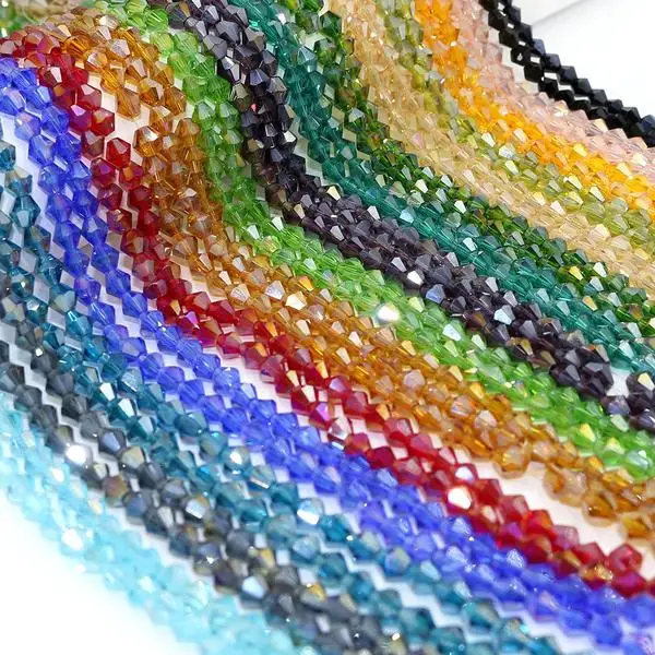 Дешевые DIY бусины Accossories оптовая продажа 350 шт./лот 4 мм Красочные Хрустальные