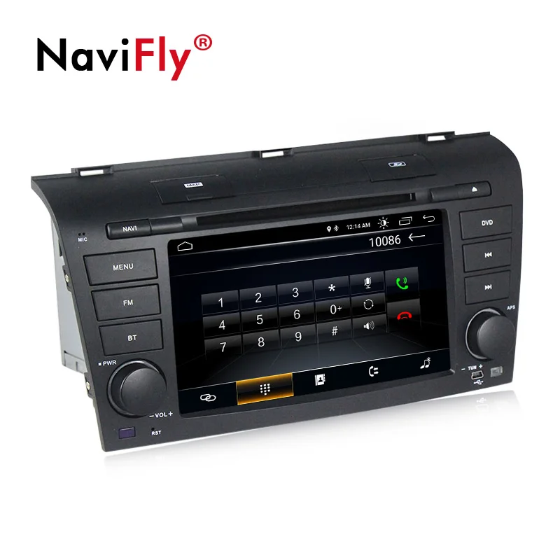 Cheap NaviFly 2 din Android 8.1 car radio gps for Mazda 3 Mazda3 2003-2009 with dvd multimedia player head unit TDA7851 WIFI BT RDS 5