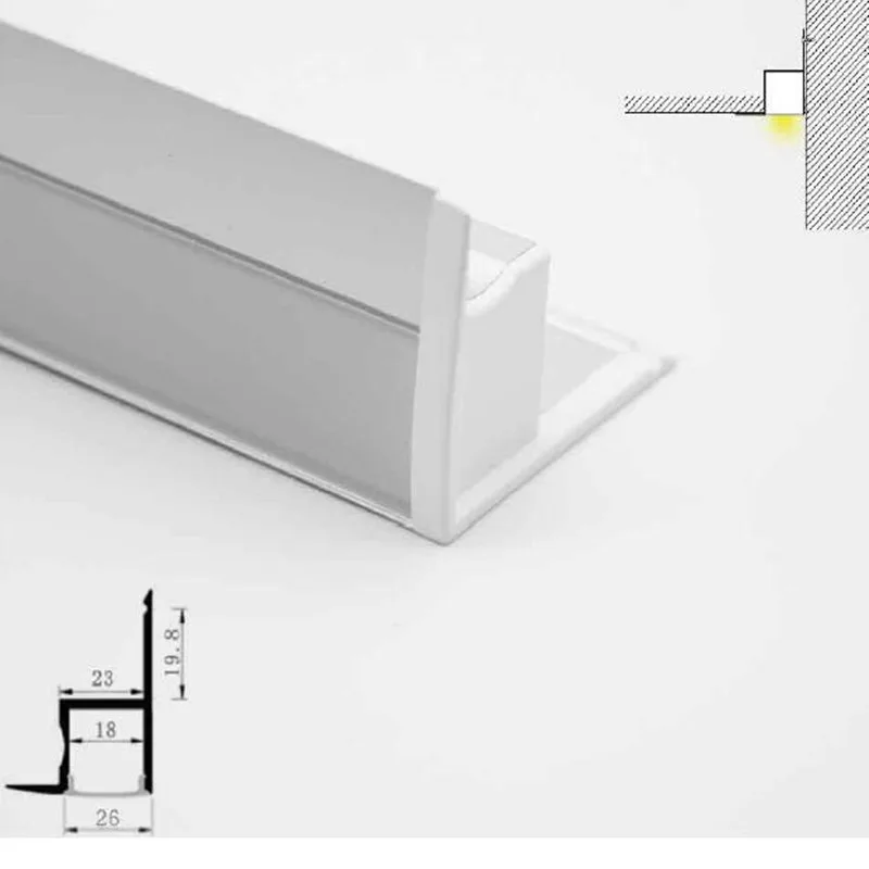 4 шт. 1 м/шт. для 11 мм Светодиодная лента алюминиевый профиль канал для светодиодной полосы корпус светодиодный свет угол стены модель профиля 36