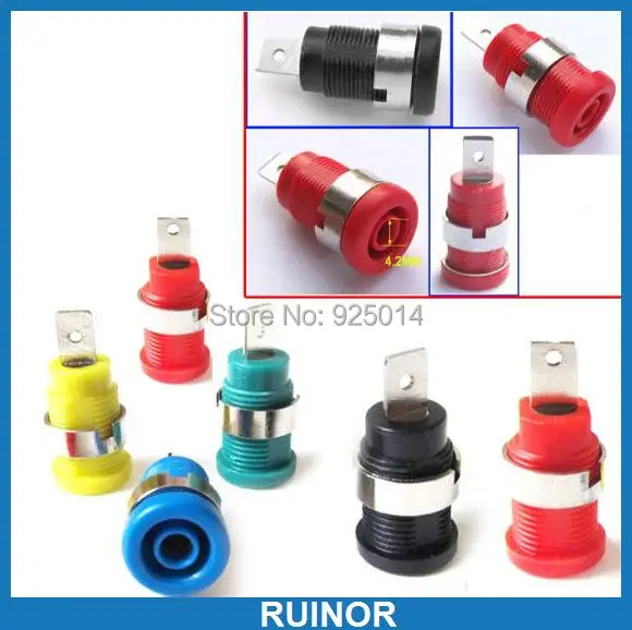 

100PCS color Multimeter instrument Binding Post for Banana Terminals Test probes