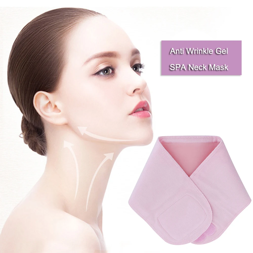 

1Pc New Reusable Pink Neck Firming Whitening Moisturizing Collagen Anti-Aging Neck Care Tool SPA essential oil Scarf Pads Gel