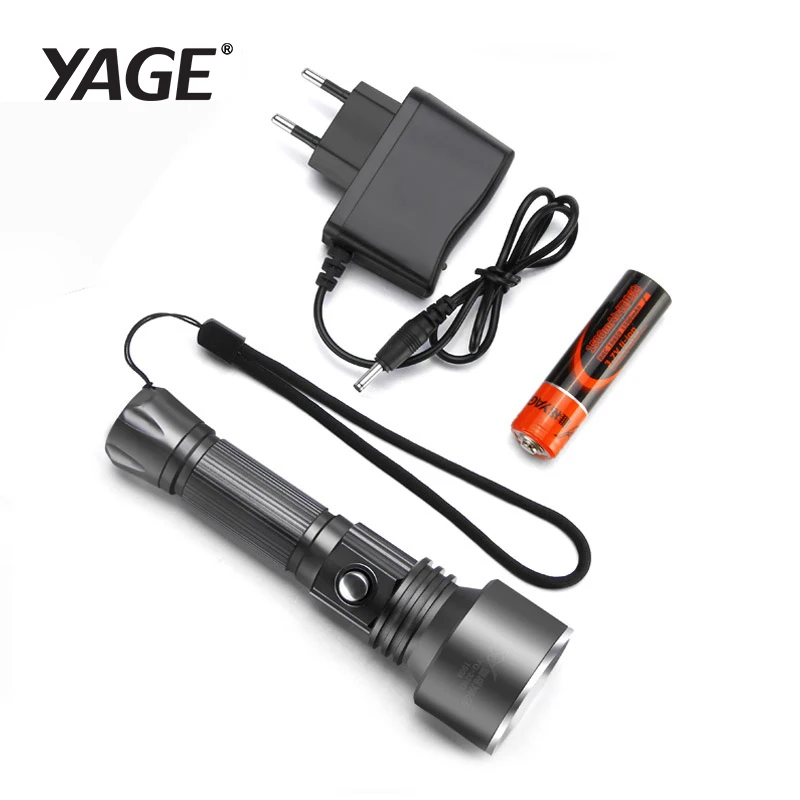 

YAGE LED Flashlight CREE XP-E LED tactical torch hunting light rechargeable flashlight police flashlight 18650 flashlight lampe
