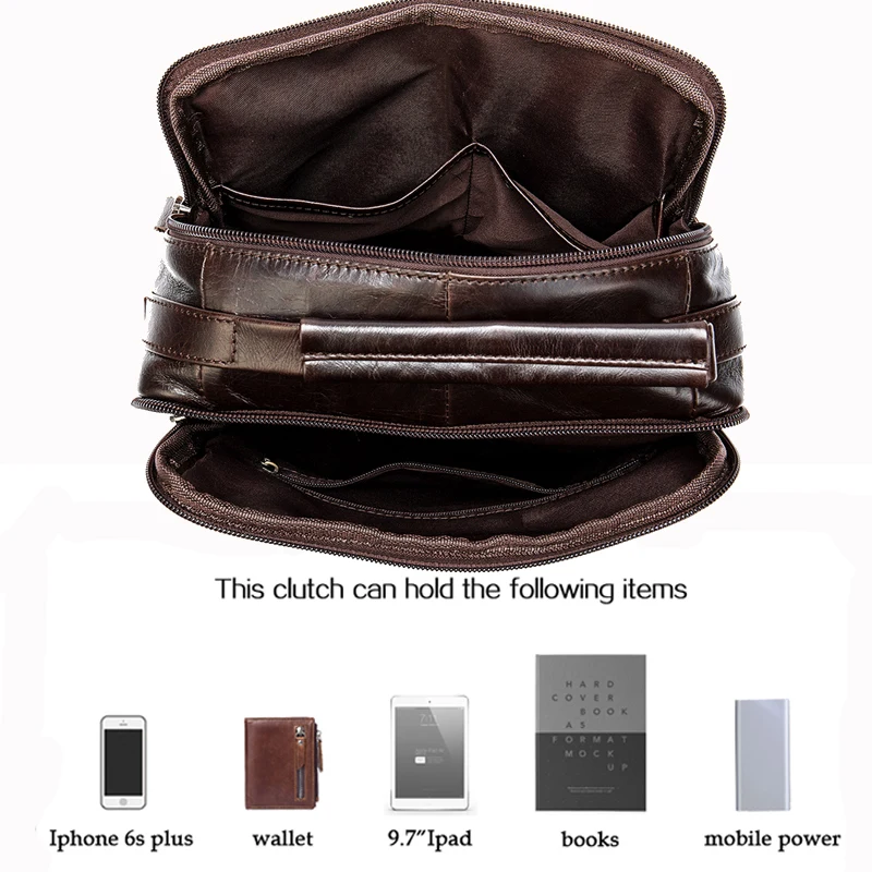 WESTAL Men's Bag Genuine Leather Crossbody Bags for Men Messenger Bag Men Leather Designer Men's Shoulder Bags Male Handbag 8870 5