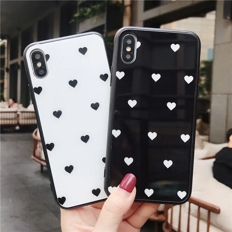 

Tempered Glass Love Heart Case For OPPO A57 A39 A59 A73 F5 A3 A5 A3S A7 A79 F9 Pro A7X K1 R15X A83 R9 R9S R11 R11S Plus R17 Pro