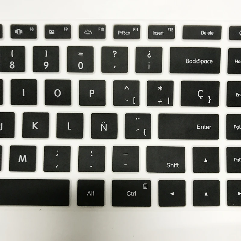 Russian Keyboard Stickers Silicone Spanish Keyboard Cover for Xiaomi Mi Notebook Air 12.5 13.3 Pro 15.6 Skins Protector Film