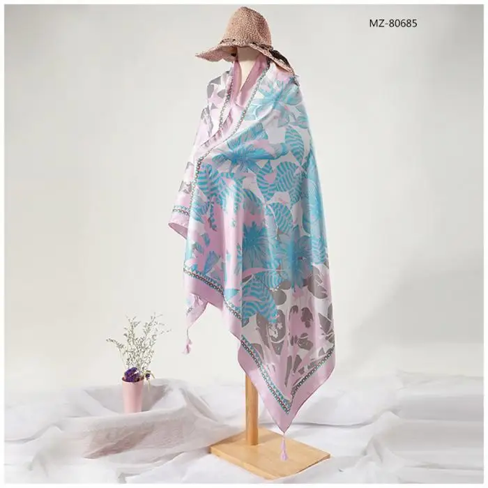 2019 недавно для женщин Boho шаль печатных пляжный шарф Этническая путешествия Приморский обёрточная бумага