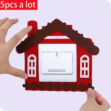 Vanzlife милый мультяшный войлок, выдолбленный переключатель, застревает, креативные настенные наклейки на розетку, это не повредит, настенная палка, переключатель, набор