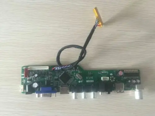 Latumab комплект для LT141X7-124 ТВ+ HDMI+ VGA+ USB светодиодный ЖК-экран контроллер драйвер платы