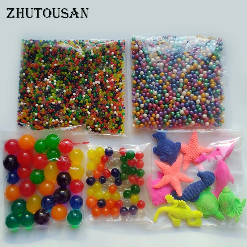 ZHUTOUSAN Mix 5 стилей жемчужная форма Кристалл почва гель растущие искусственные