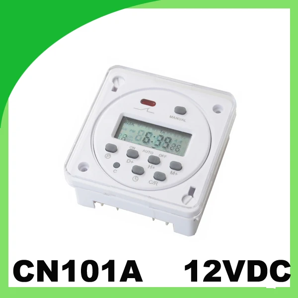 

Mini LED display Timer Switch CN101A 12VDC Street lamp controller time relay with protection cover