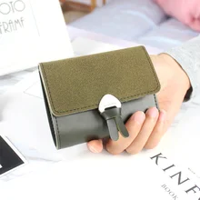 

2018 Ladies Fresh Wallet Female PU Leather Mini Card & Id Holders All Match Small Money Purse For Womens Wallets And Purses