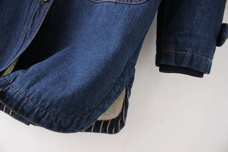 Осенне-зимняя джинсовая куртка для женщин, теплое джинсовое пальто с капюшоном размера плюс 4XL, Повседневная Женская длинная джинсовая ветровка, верхняя одежда A455