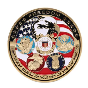 

United States September 11th Gold Plated Commemorative Coin US Eagle Challeng And Metal Challenge Coin And Challenge Souvenir