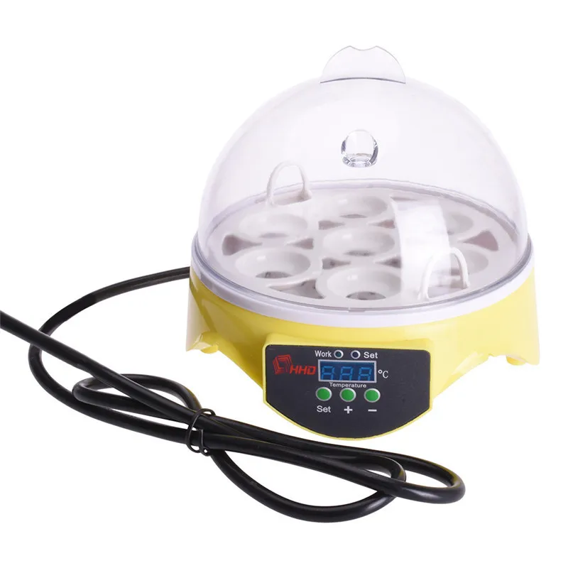 New Mini 7 Egg Incubator Poultry Incubator Brooder Digital Temperature Hatchery Egg Incubator Hatcher Chicken Duck Bird Pigeon New Mini 7 Egg Incubator Poultry Incubator Brooder Digital Temperature Hatchery Egg Incubator Hatcher Chicken Duck Bird Pigeon