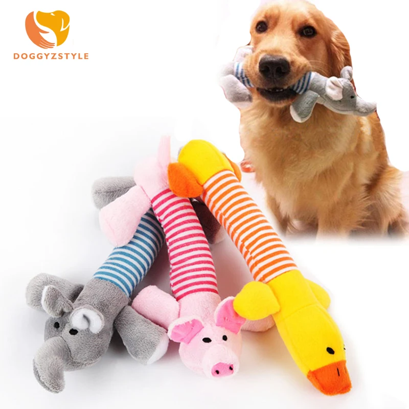 

Pet Dog Cat Chew Toys Cute Animal Canvas Durability Vocalization Dolls Bite Toy for Dog Accessories Pet Dog Products DOGGYZSTYLE