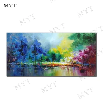 

MYT Handmade Modern Abstract Decorative Picture Oil Painting On Canvas Wall Art For Living Room As Unique Gift Landscaple