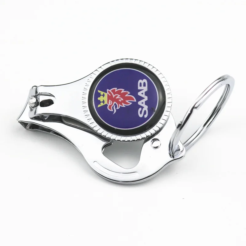 

3D Alloy Multifunctional Car Keyring Emblem Badge Key Ring Chian For Saab 93 95 Saab 9-3 9-5 900 9000 Car Styling