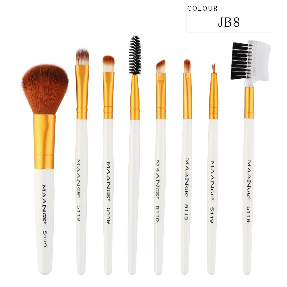

New 8pcs Cosmetic Makeup Brush Blusher Eye Shadow Brushes Set Kit foundation pincel maquiagem brochas maquillaje jessup A20