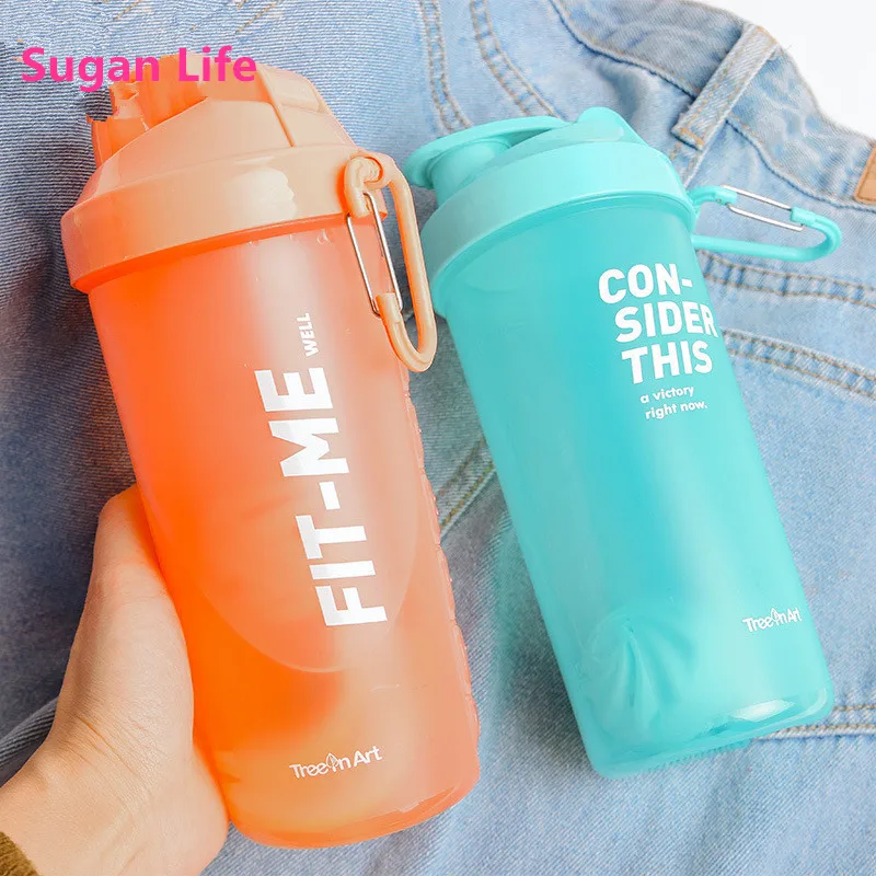 

Sugan Life 2019 New Herbalife Smoothie Cup Leakproof Shaker Bottles with Scale 600ml Blender Cup Hand Coffee Sports Bottle