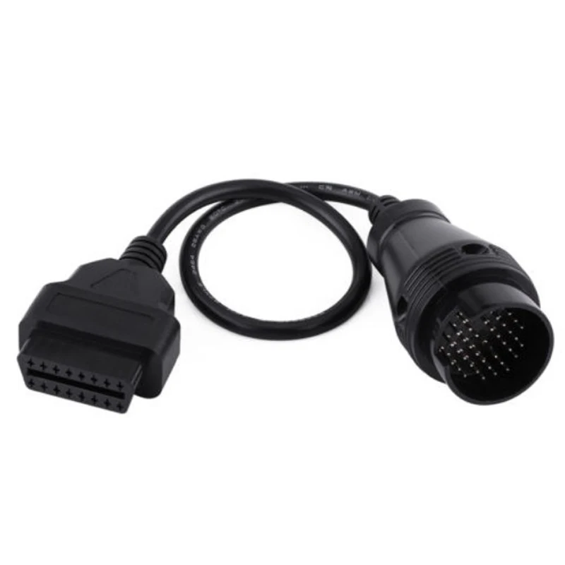 Black 38 Pin To 16 Pin OBD2 OBDII Diagnostic Adapter Connector Cable For Mercedes Benz