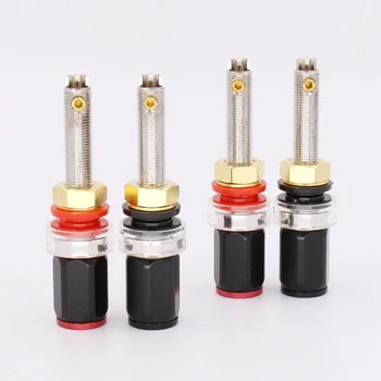

2pcs Hi End Rhodium Plated Speaker terminals Binding Posts, connector