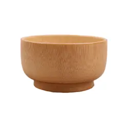 Эко-натуральные и органические детские бамбуковые всасывания оставаться чаша дерева деревянная посуда чаши для маленьких детей anti break