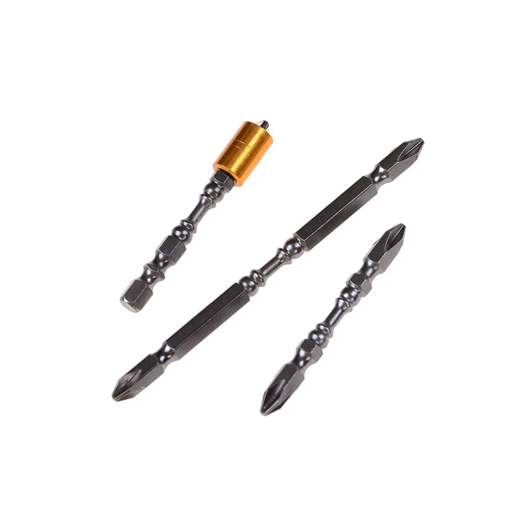 65MM 110MM PH2 1/4" Hardness Magnetic Cross Head Screwdriver Bit Double Head Electric Screwdriver Set Phillips Screw Driver