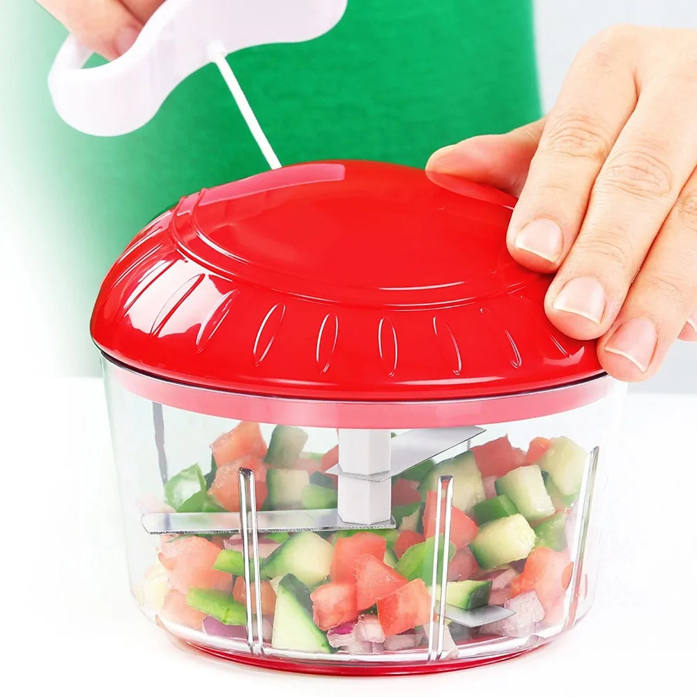2018 New As Seen On Tv Crank Food Chopper Speedy Chopper Chop, Mince