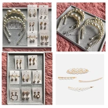 Girlgo 32 Design Za Pearl Headbands For Women Luxury Hair Clips Barrettes Headwear Hairpins Trendy Maxi Gold Pendientes Jewelry