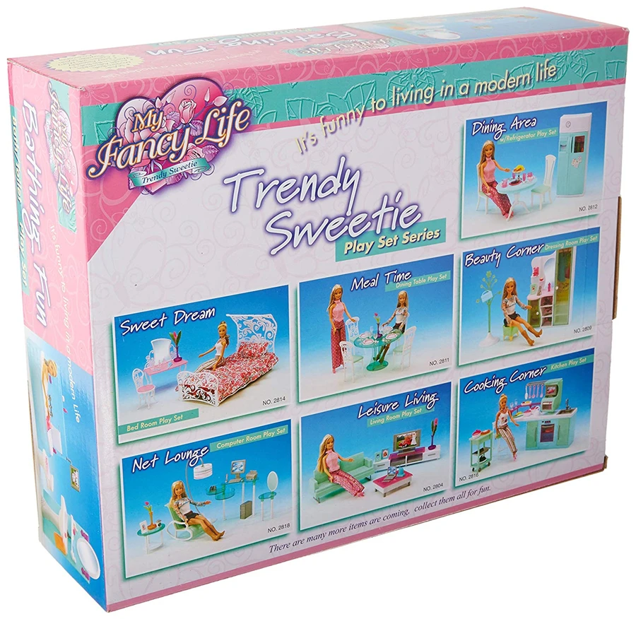 Датский стиль ванная комната для Барби кукольный домик Красивая зеленая мебель аксессуары с ванной комод Классические игрушки для девочек