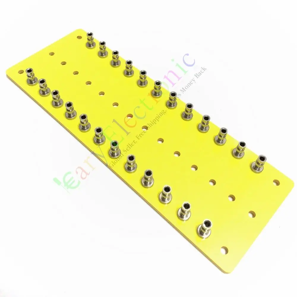 

Wholesale and retail 2pc copper plated nickel Fiberglass Turret Terminal Strip 24pin Lug Tag Board free shipping
