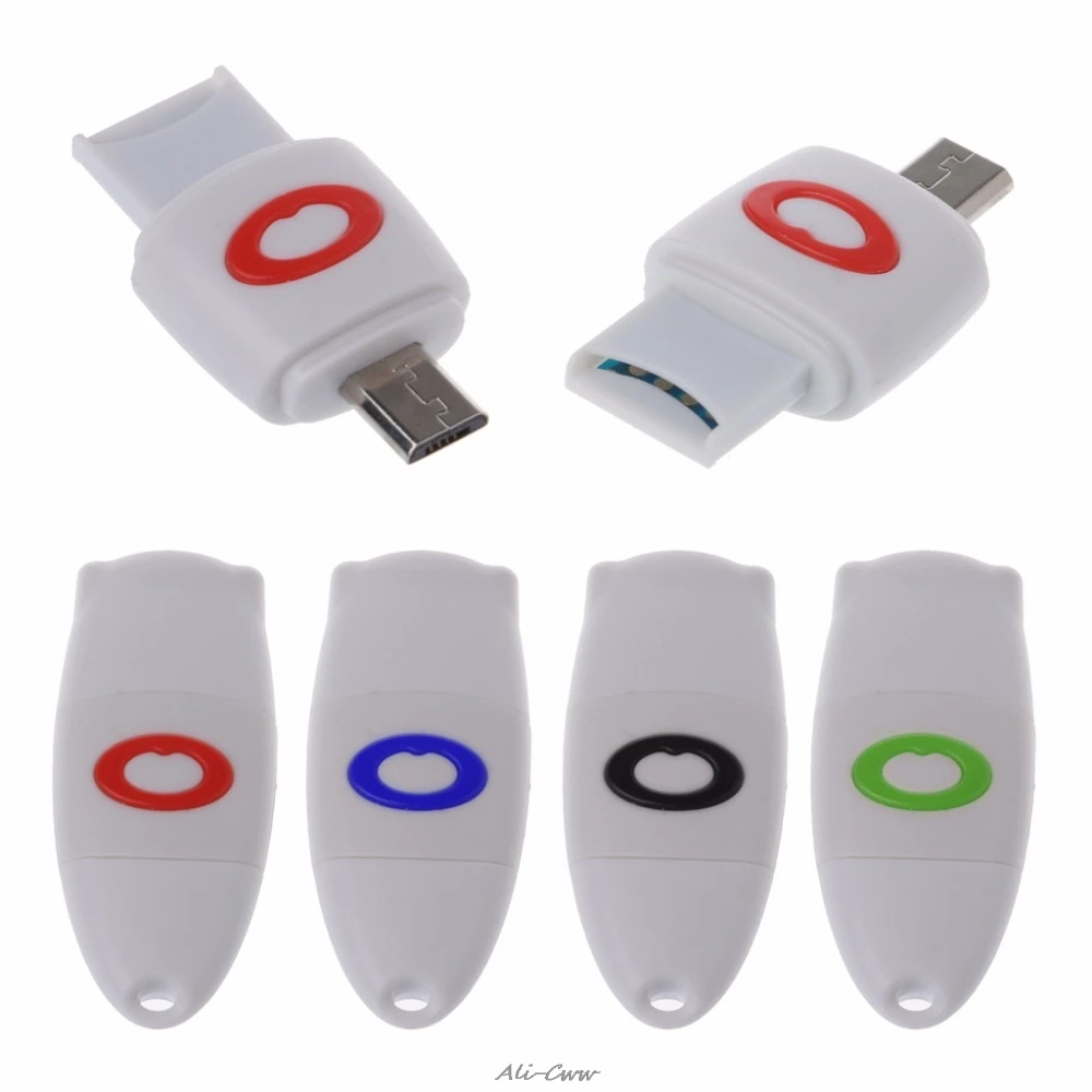 

New USB TF Card Reader OTG 2 In 1 for Android phones tablets and PC With OTG function USB 2.0 Memory Card 4 Colors