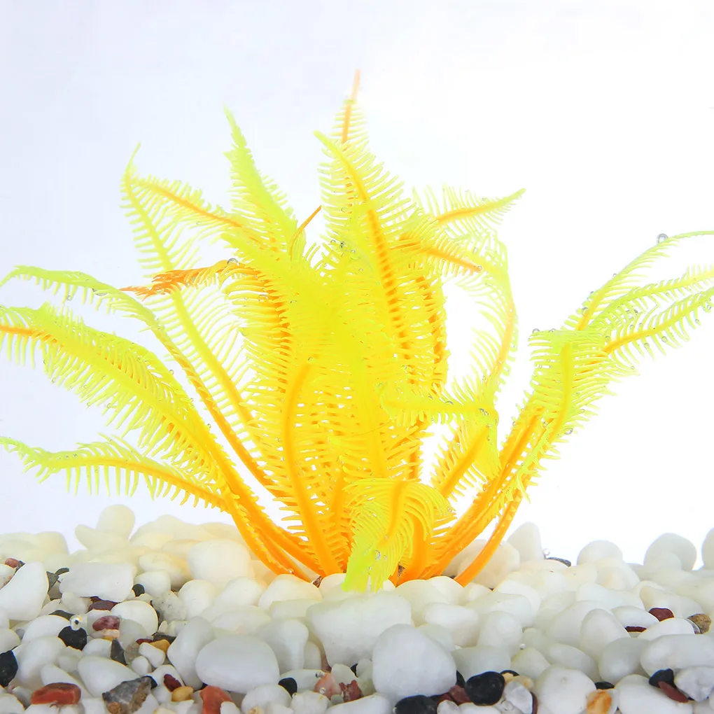 Недорогой аквариум подводный орнамент Искусственный Коралл водные растения декор зеленый/синий