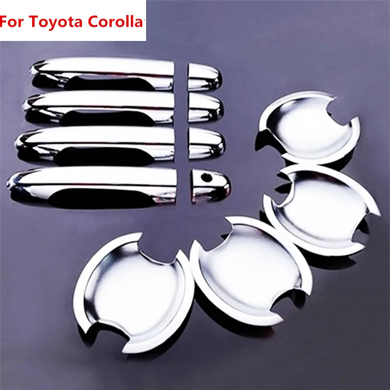 Новинка для Toyota Corolla 2003 + Yaris Vios 2006 2007 2008 2009 2010 ABS хромированная крышка ручки двери