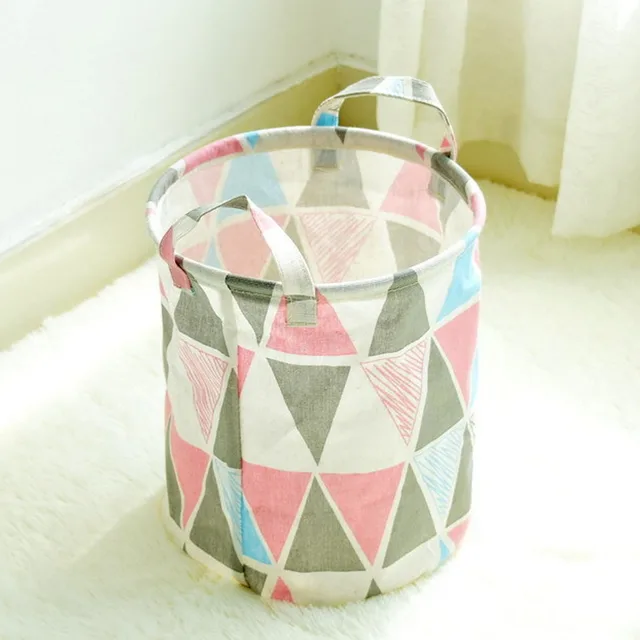 Folding Sundries Basket Storage Toys For Kids Toy Folding Sundries Basket Storage Toys For Kids Toy Cotton Linen Barrels Small Size