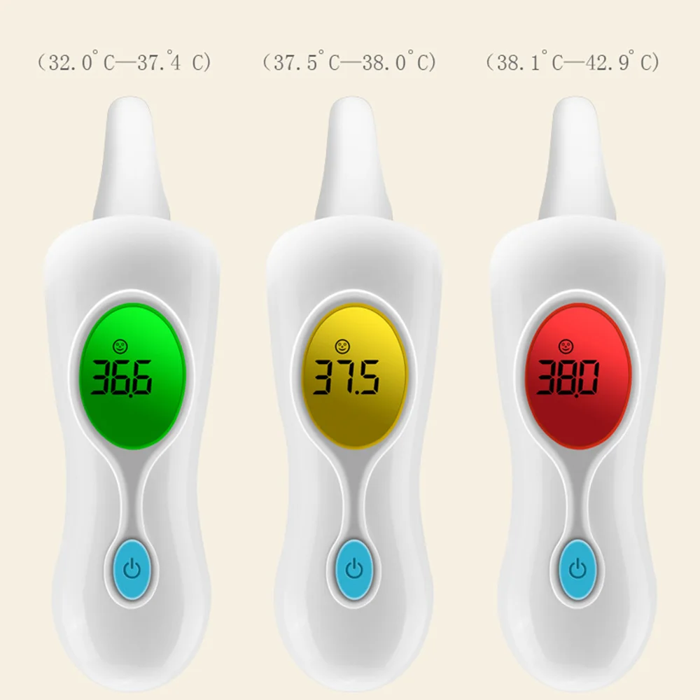 

Digital Infrared Baby Thermometer LCD Non-Contact IR Forehead Ear Temperature Diagnostic Tool LCD light 8 in 1 ear thermometer